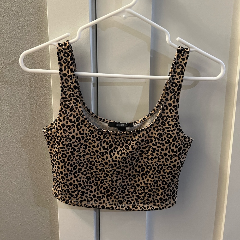 Cheetah print tank top